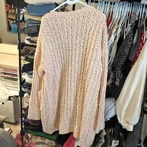 Women’s cardigan sweater NWT by Miracle beige size M/L
